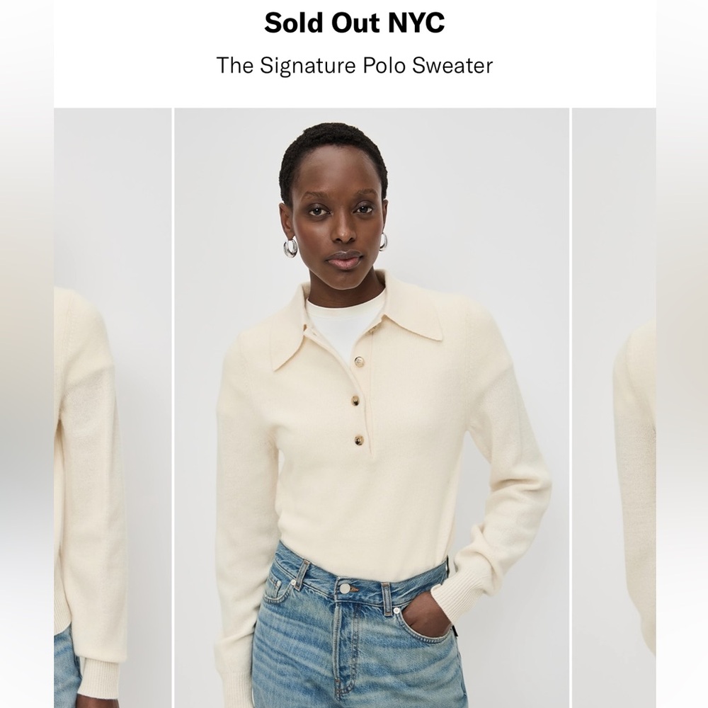 SOLDOUT NYC SIGNATURE POLO WOOL SWEATER